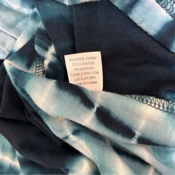 Catwalk Studios Blue Tie Dye Convertible Strapless Dress Boho Size S - Picture 11 of 11